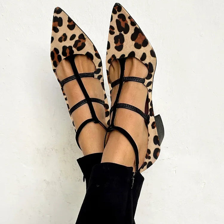 Bridget | Chaussures à talons avec bride léopard