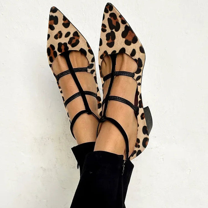 Bridget | Chaussures à talons avec bride léopard