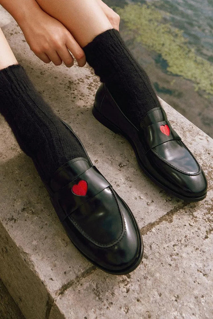 MOCASSIN CLASSIQUE AVEC DÉTAIL COEUR