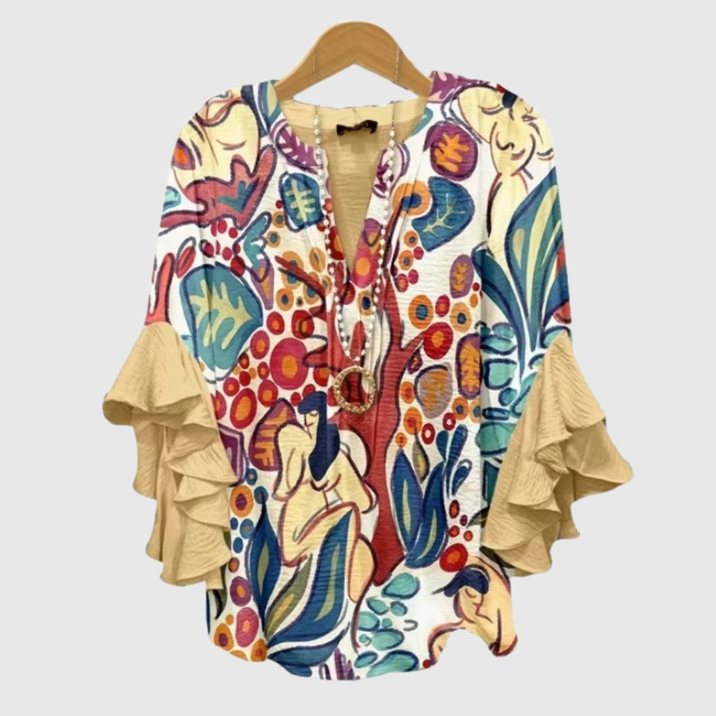 Ivy | Floral Boho Blouse
