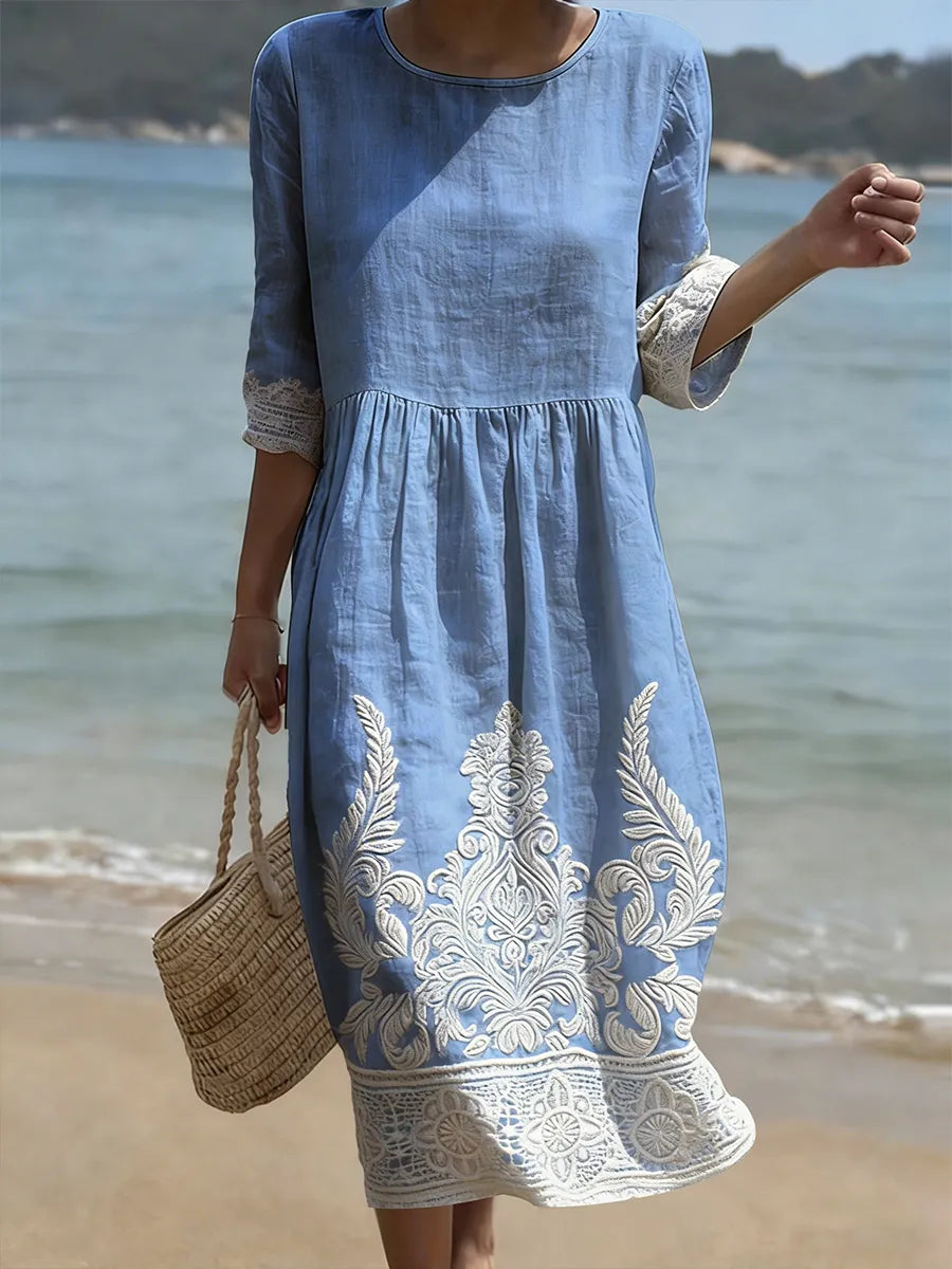 Ambre | Robe Florale Élégante