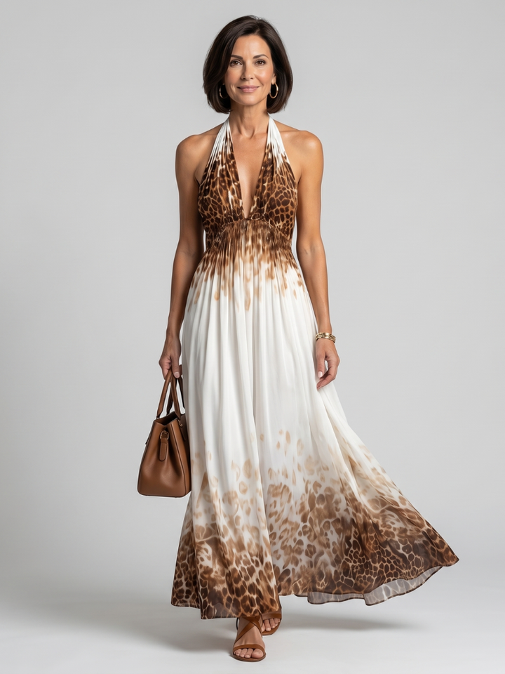 Orlune | Robe Midi Plissée Blanche