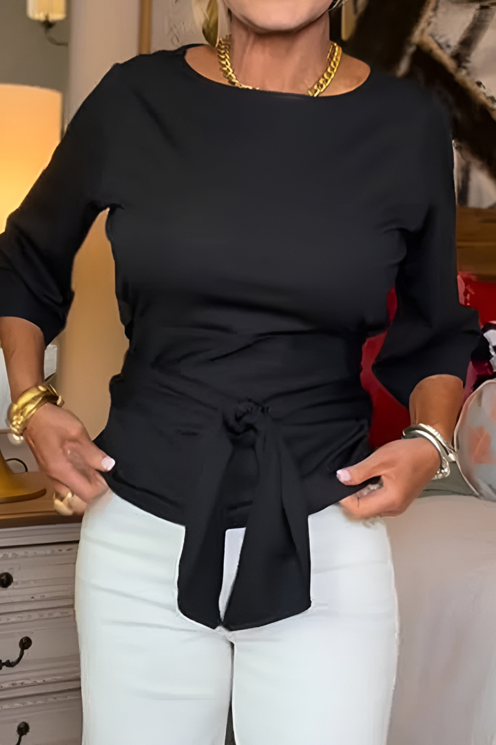 Dara | Haut élégant à taille nouée