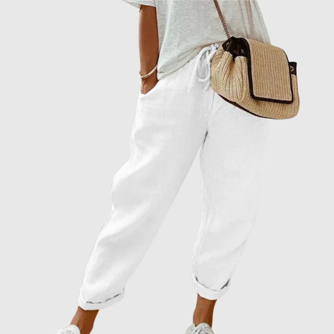Linen Straight Pants