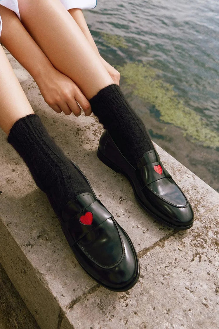 MOCASSIN CLASSIQUE AVEC DÉTAIL COEUR