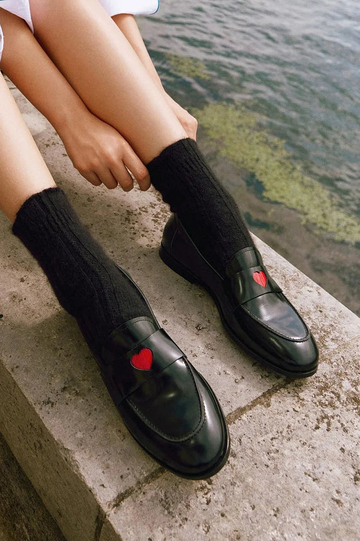 MOCASSIN CLASSIQUE AVEC DÉTAIL COEUR