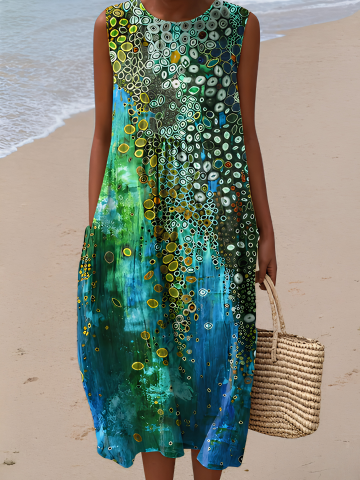 Zara Reef Midi Robe