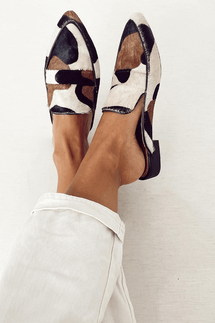 MOCASSINS À FANTAISIE ABSTRAITE