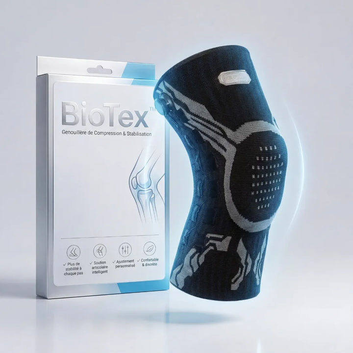 BioTex™ - Genouillère de Compression en Fibre de Bambou