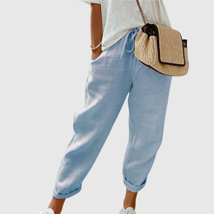 Linen Straight Pants
