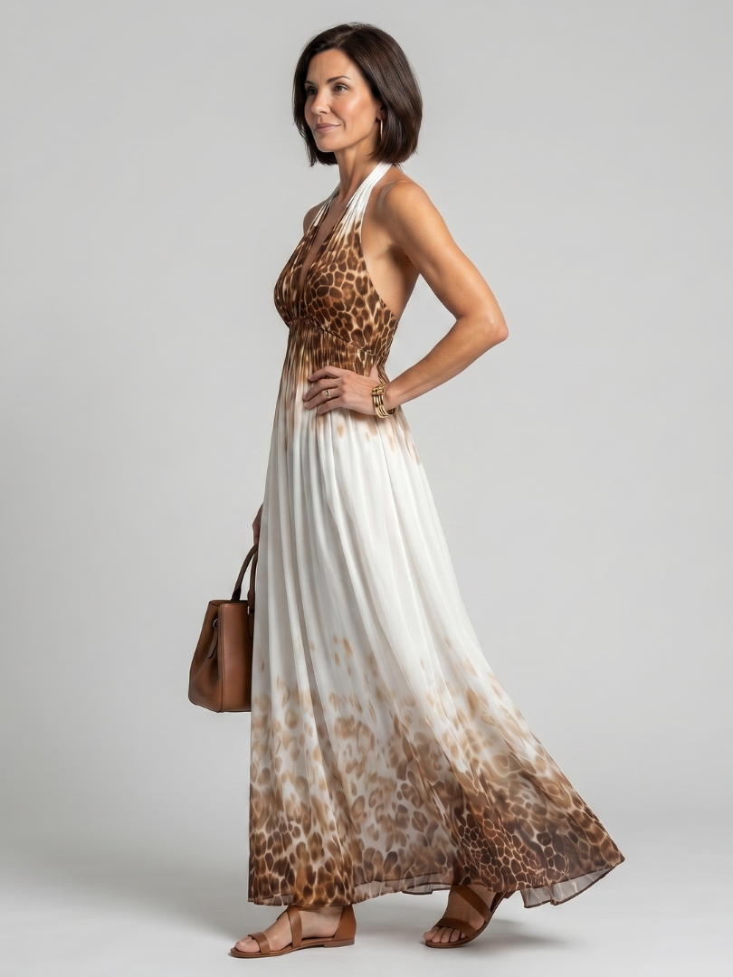 Orlune | Robe Midi Plissée Blanche