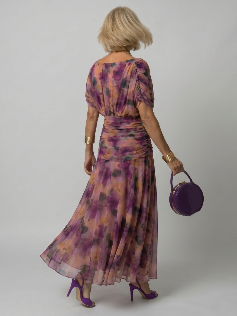 Calen | Robe Midi Décontractée à Épaules Nues