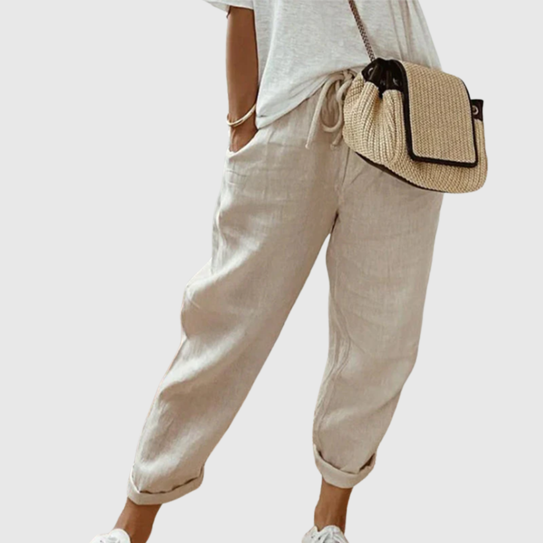 Linen Straight Pants