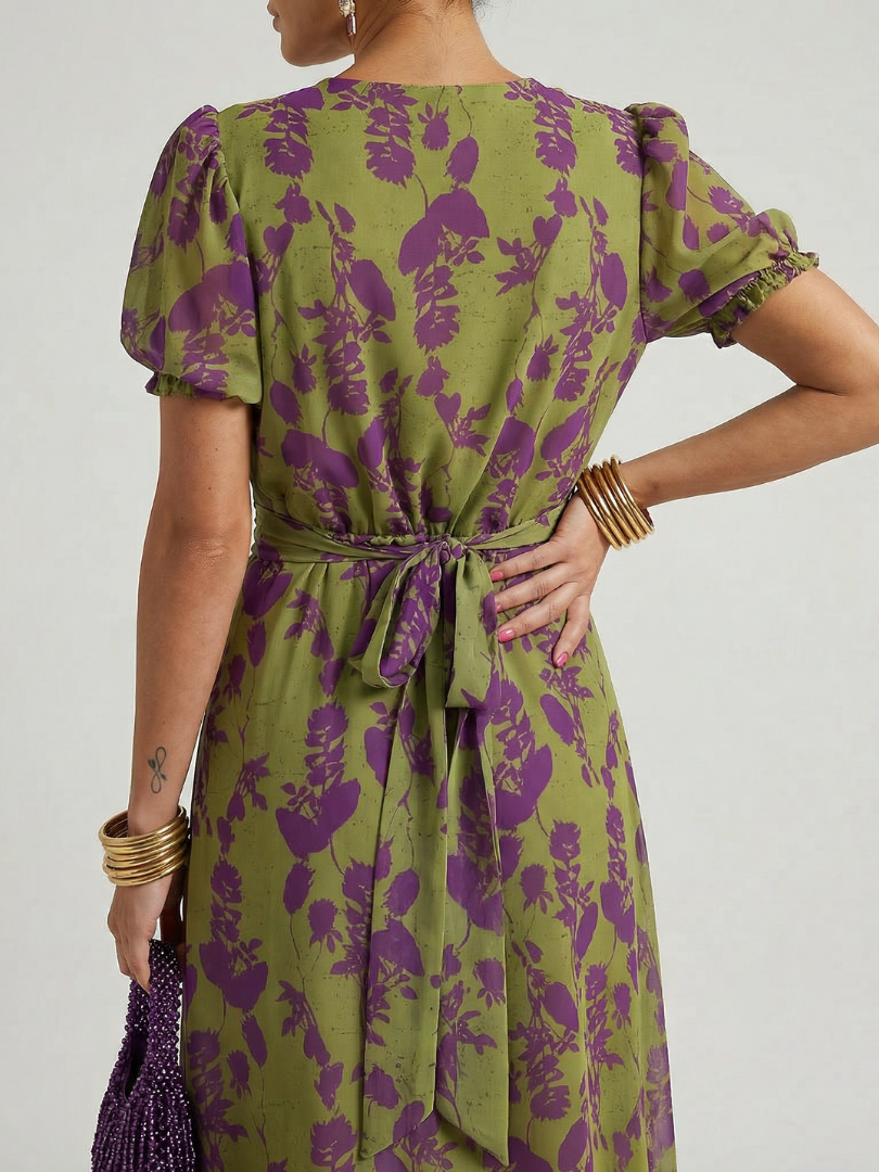 Virel | Robe Midi Fleurie Détendue