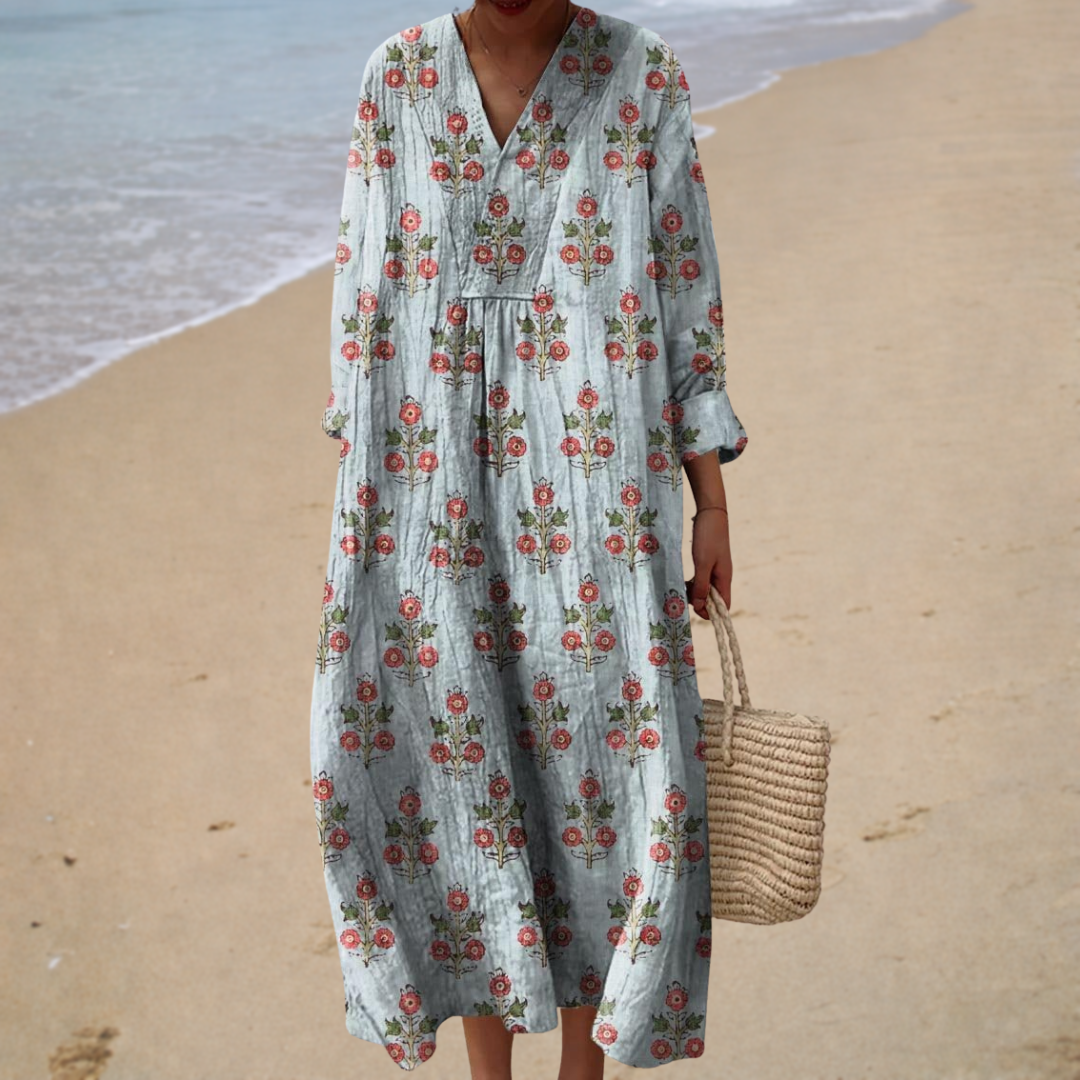 Robe d'Été Imprimée Flatteuse