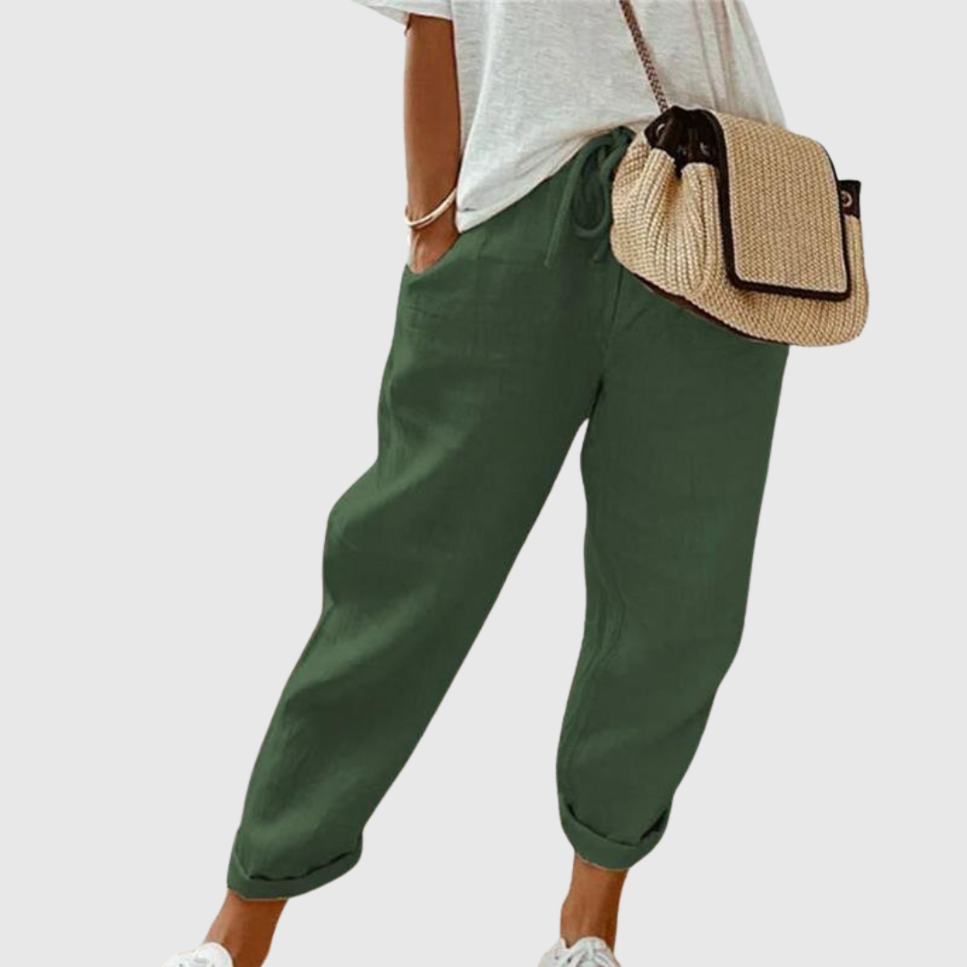 Linen Straight Pants