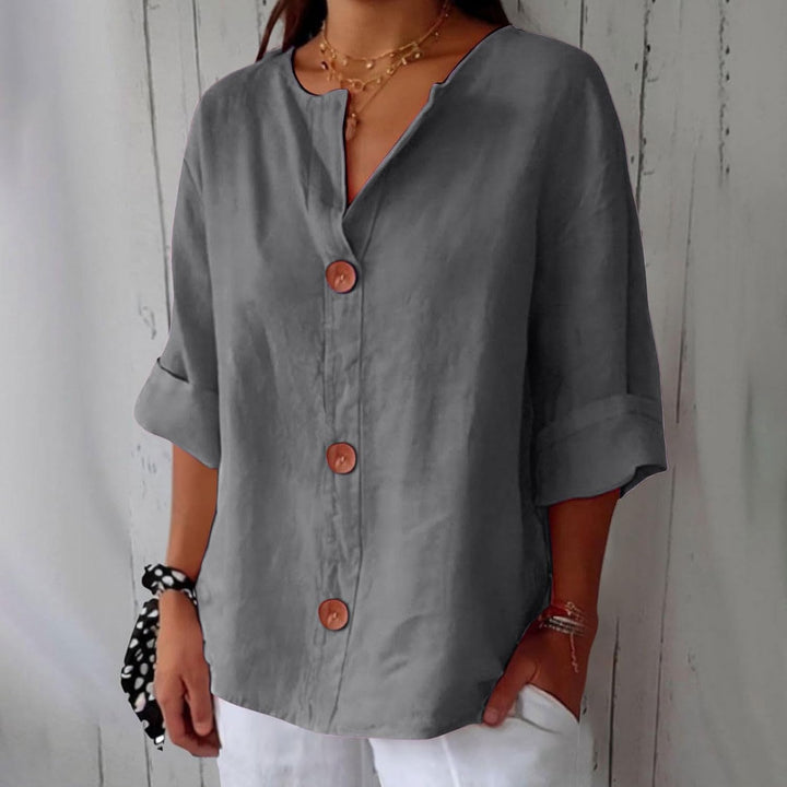 Emma - Blouse en Lin Décontractée