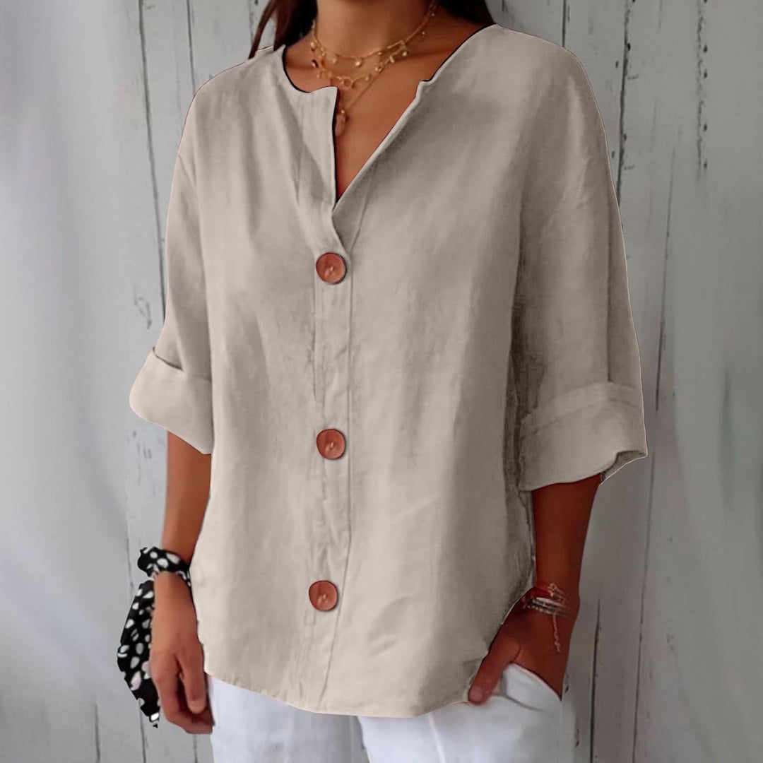 Emma - Blouse en Lin Décontractée
