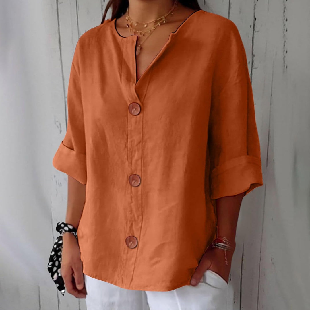 Emma - Blouse en Lin Décontractée