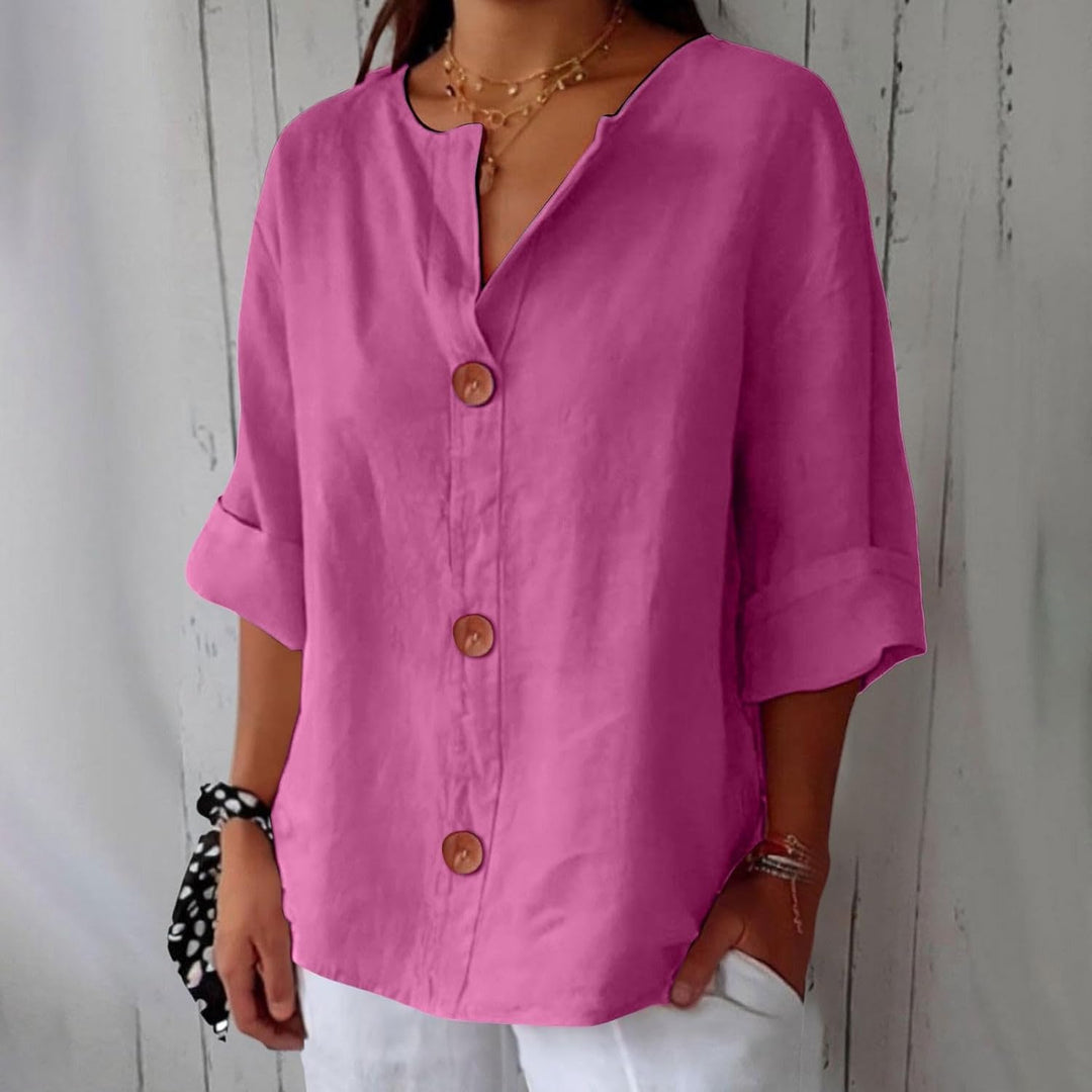 Emma - Blouse en Lin Décontractée