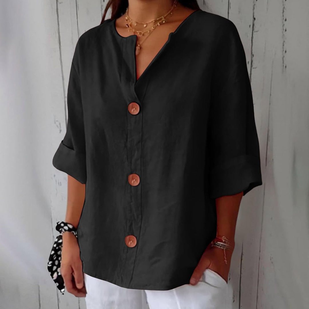 Emma - Blouse en Lin Décontractée