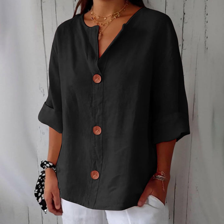 Emma - Blouse en Lin Décontractée