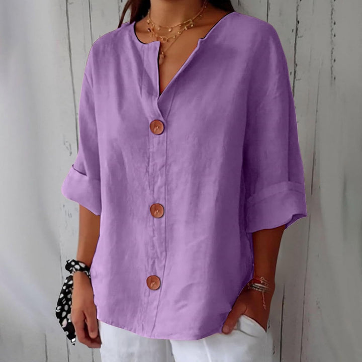 Emma - Blouse en Lin Décontractée