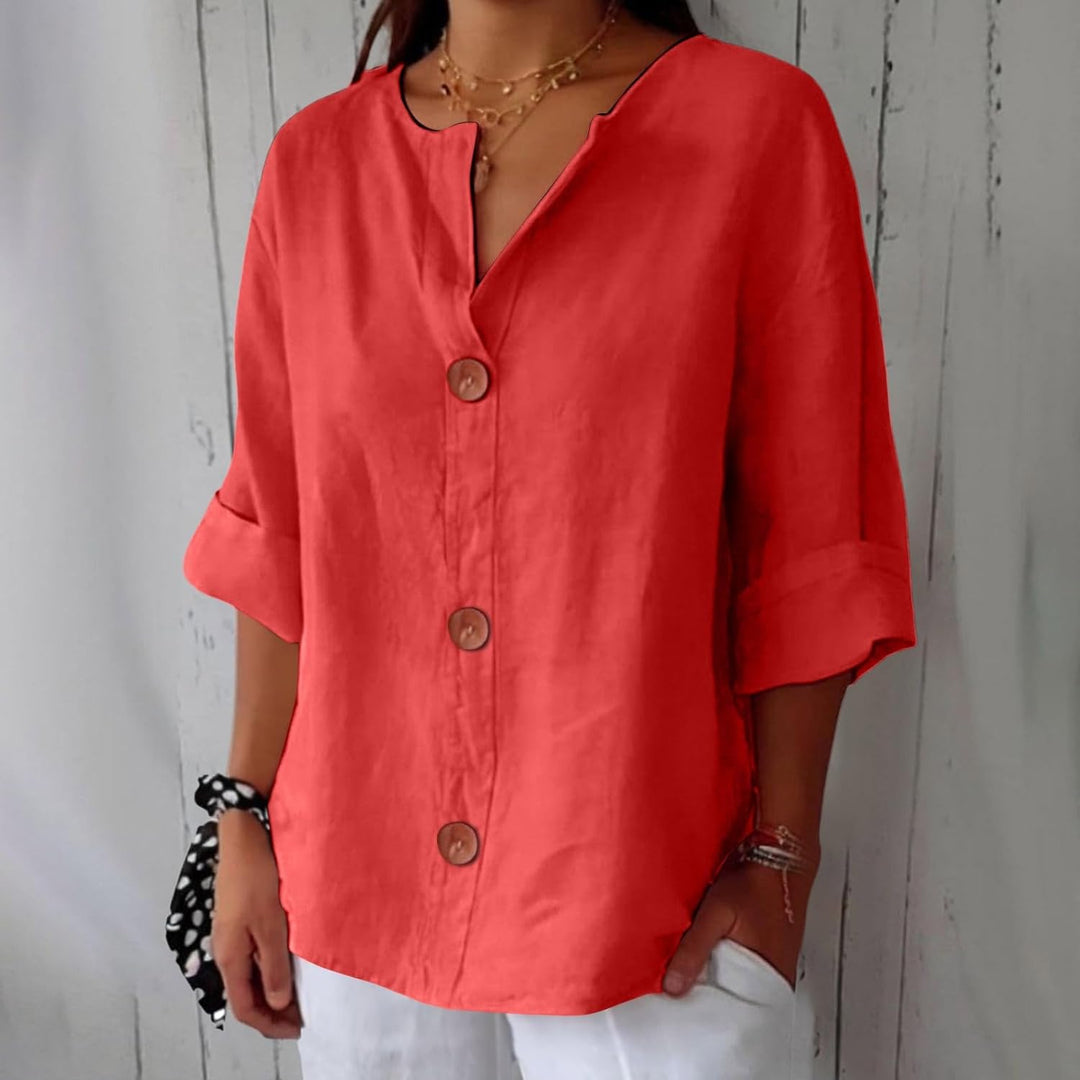Emma - Blouse en Lin Décontractée