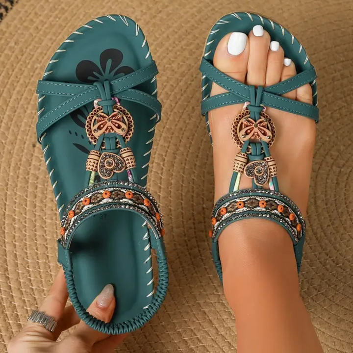 Nada – Sandales orthopédiques au style Ibiza pour confort et élégance.