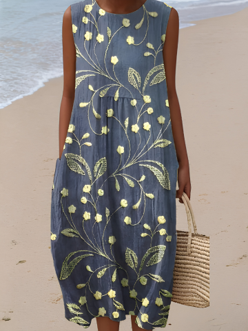 Mara Robe Midi Florale