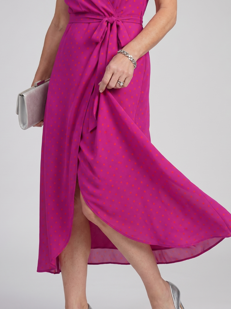 Priya | Robe midi à manches courtes et imprimé floral