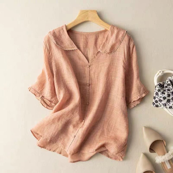 Adèle - Blouse Aérienne En Lin