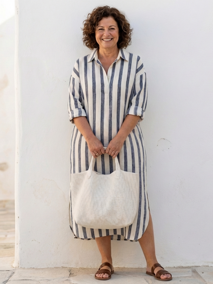 Naomi | Robe chemise midi