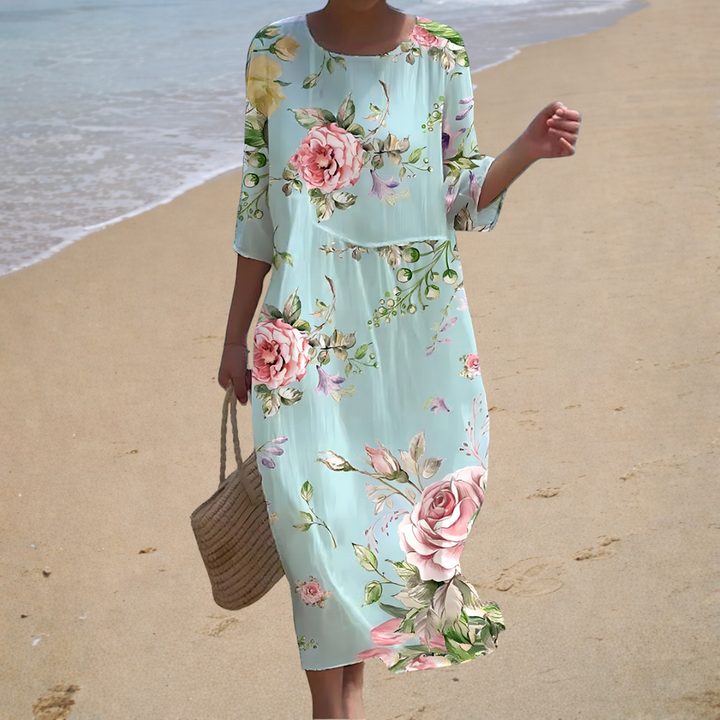 Robe longue fluide, chic et confortable