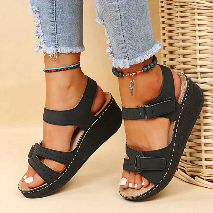 Sandy™ - Sandales Orthopédiques Confortables avec Talon