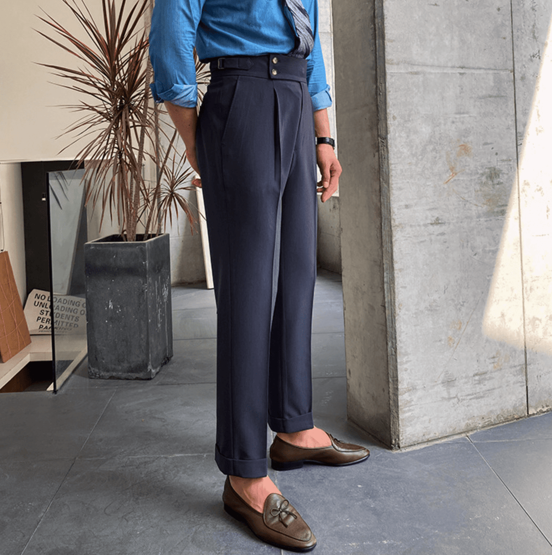 Edward - Pantalons Taille Haute Élégants