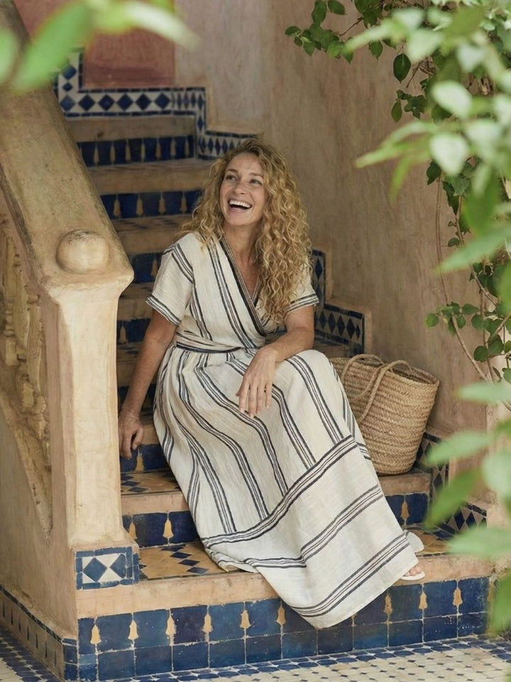 Thalassa | Robe midi col V