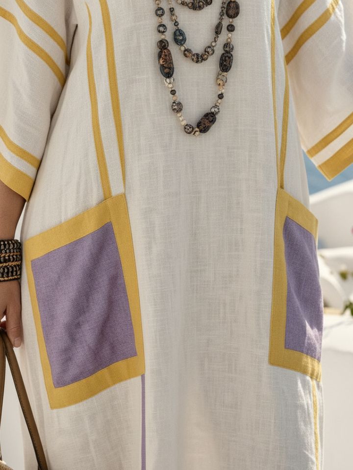 Zafira | Robe maxi col V