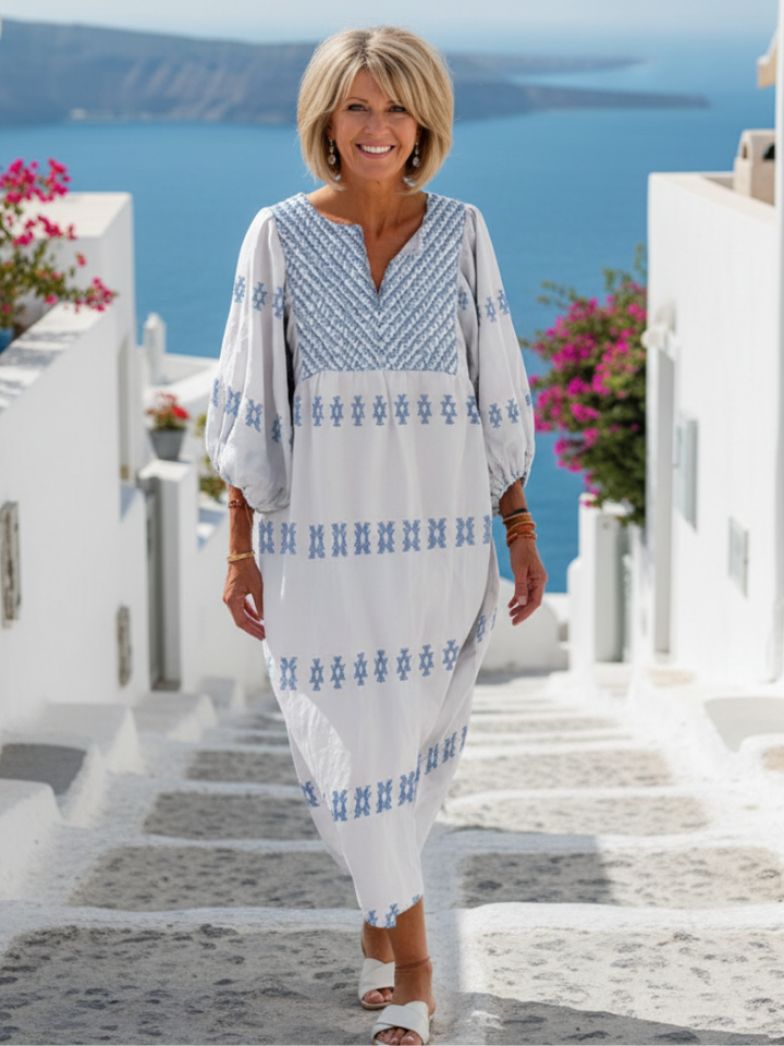 Nayra | Robe midi imprimée