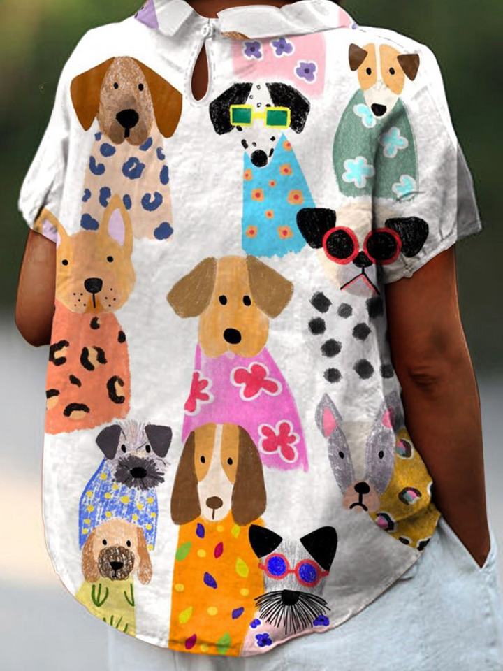 Tilly | Chemise avec Imprimé de Chiens