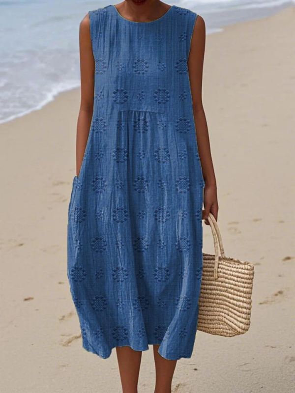 Sara Robe Midi Imprimée