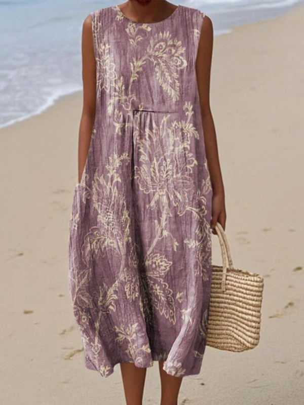 Mia Robe Midi Fleurie