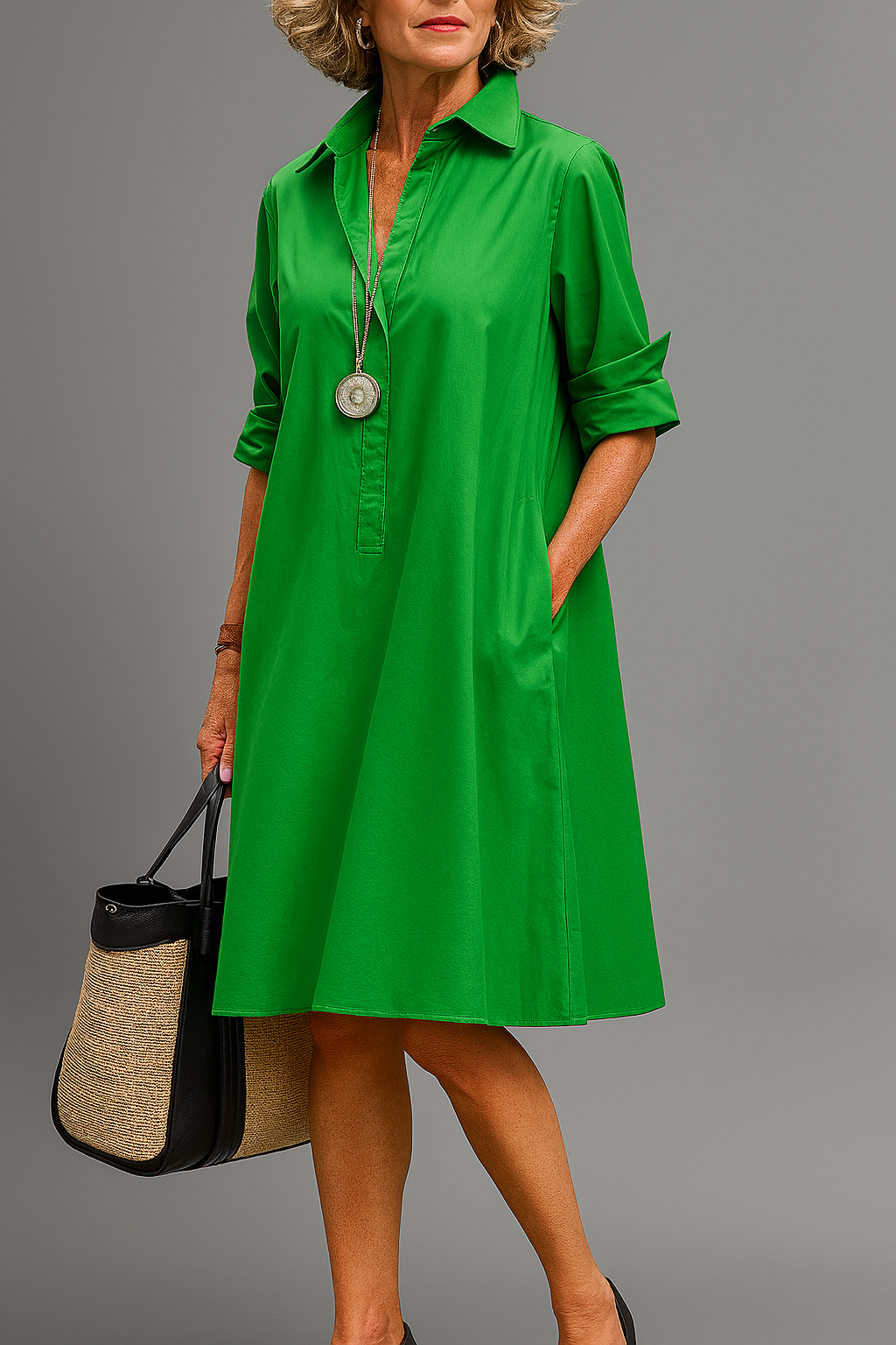 Riley | Robe midi élégante