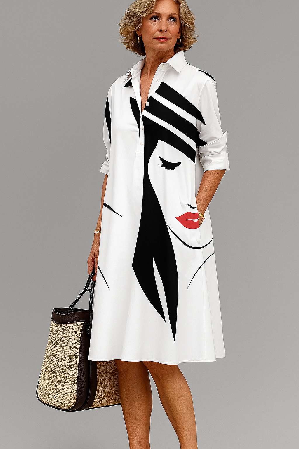 Monique | Robe midi élégante
