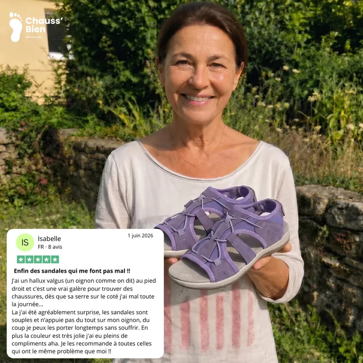 Célia™ - Ultra-lightweight sandals with orthopaedic comfort