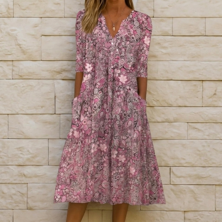 Alyssa | Robe Élégante avec Décolleté en V
