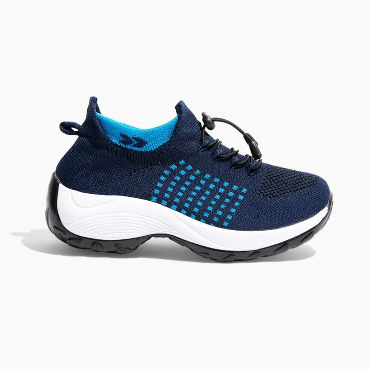 Ortho Stretch Cushion Shoes for Women - White Blue