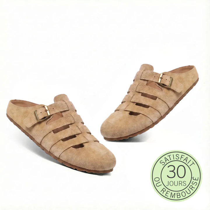 Véluria™ - Suede Mules with Orthopaedic Comfort