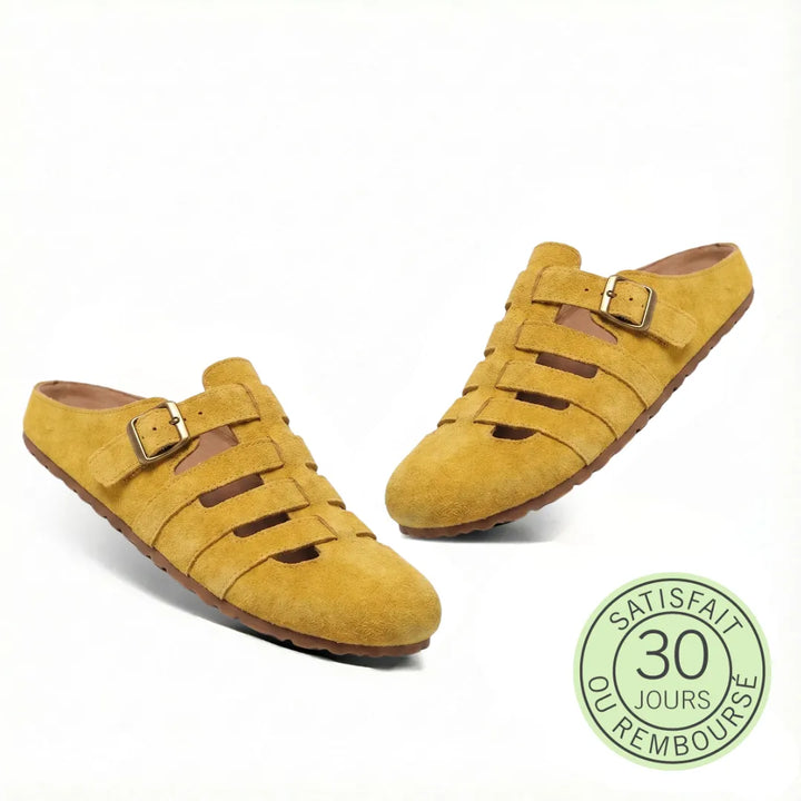 Véluria™ - Suede Mules with Orthopaedic Comfort