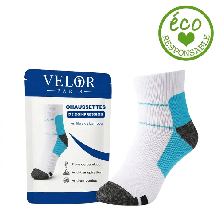 Chaussettes de Compression en Fibre de Bambou